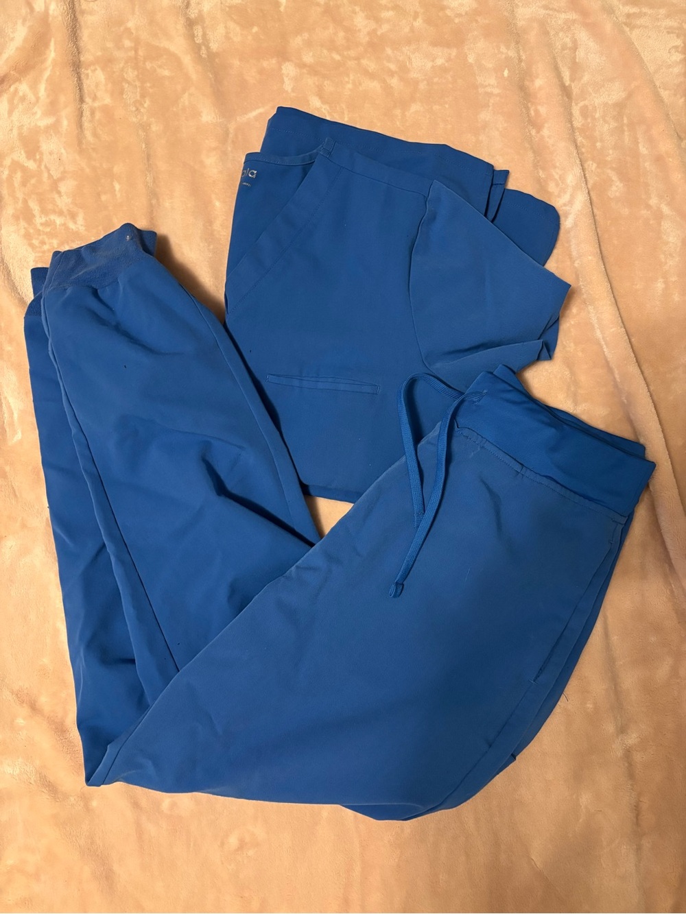 Women’s Royal Blue Drawstring Scrub Set